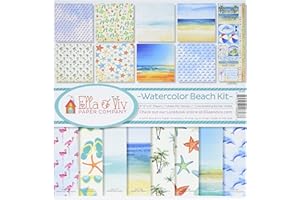 Reminisce EAV-803 Lot de 10 kits de collection aquarelle pour scrapbooking