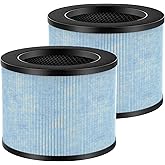 2-Pack F100 Filter Compatible with Instant AP100 Air purifi-er, 4-Stage Filtration with H13 Grade and Activated Carbon Filter, Compare to F100