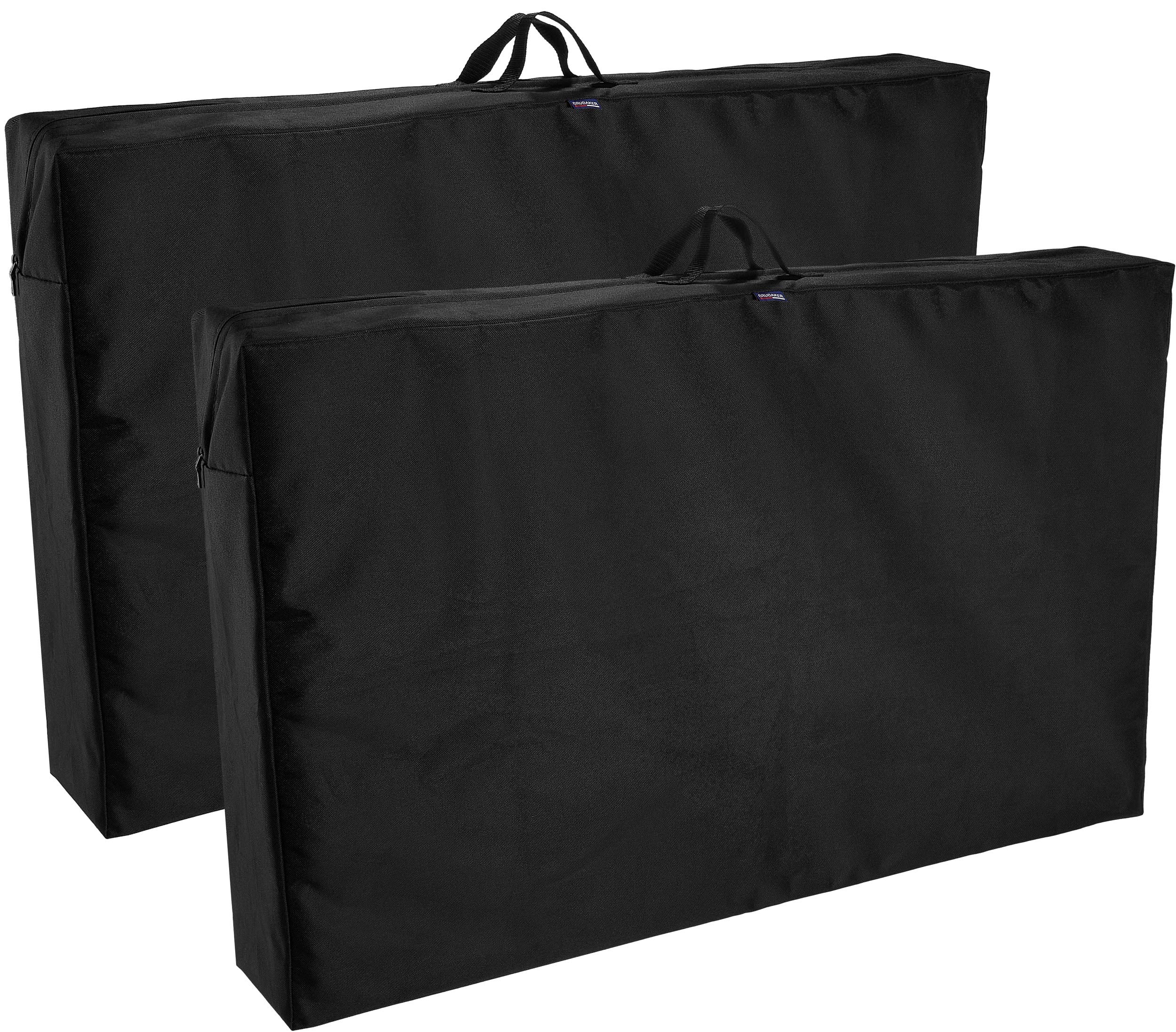 BRUBAKER Premium Garden Chair Storage Bag - Zip Case for Outdoor Furniture or Cushions - Oxford 600D - Waterproof Chair Covers - 38 x 23 x 6.3 Inches - Pack of 2