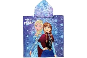 ROYAL WEAR Kids Official Licensed Character Soft Beach/Hooded Bath Towel (Elsa/Anna, 40 x 60)