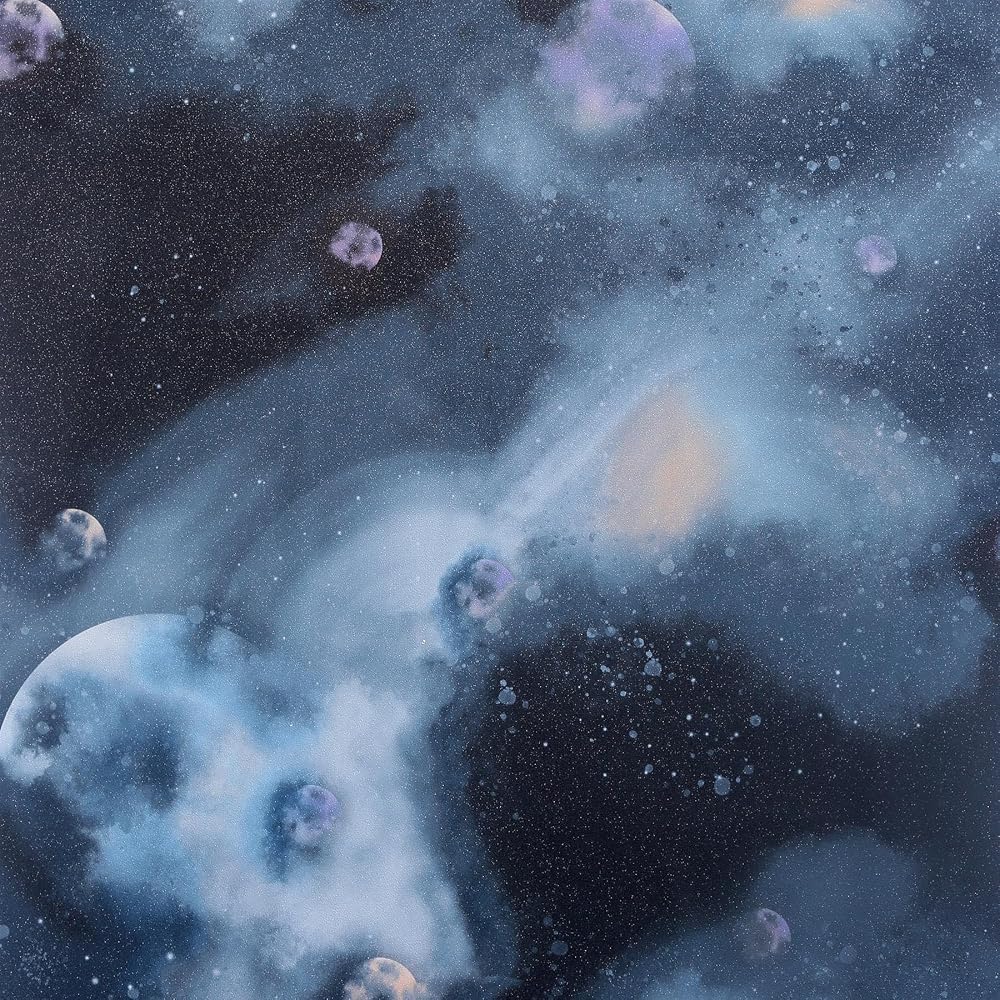 Arthouse Out of This World Navy Wallpaper