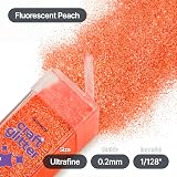 Hemway Fluorescent Peach Glitter Shaker Ultrafine 130g Craft Resin Epoxy view 4