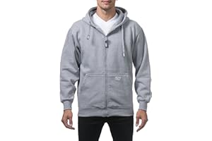 Pro Club Men's Heavyweight Full Zip Fleece Hoodie