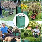 Singwow Garden Waste Bags 500L x 2 Heavy Duty Reusable Sacks with Handles view 7