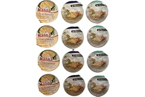 DONA MARIA GOURMET Patés 12 variety pack: TunaFish, Sardine, Shrimp | 22g x 12 tins | 9.3 ounces | Pate Spread for Humans, Ready to eat, Ideal for appetizers, Pate Spread, Pate de atum, Camarao | Gluten-free | Omega3