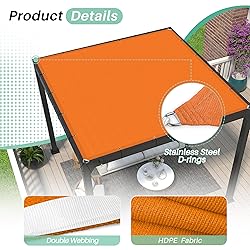 SunnyRoyal 20'x39' Sun Shade Sail Straight Edge