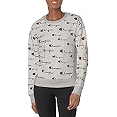 Champion womens Reverse Weave® Crew - Multi Scale Script Aop