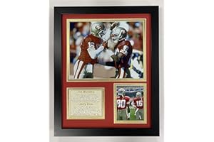 Legends Never Die Joe Montana and Jerry Rice Framed Photo Collage, 11 x 14-Inch, Model: 11438U