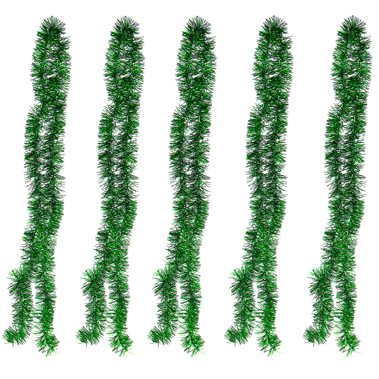 "Absolute Deal Tinsels Christmas Tree, Set of 5 Christmas Tinsel, 2 Meter long Tinsel for Xmas Garland, Wedding, Birthday, New Year Party"
