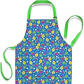 Nomsum Art Smock and Apron for Kids Child and Toddler for Cooking, Baking, Ages 3-8