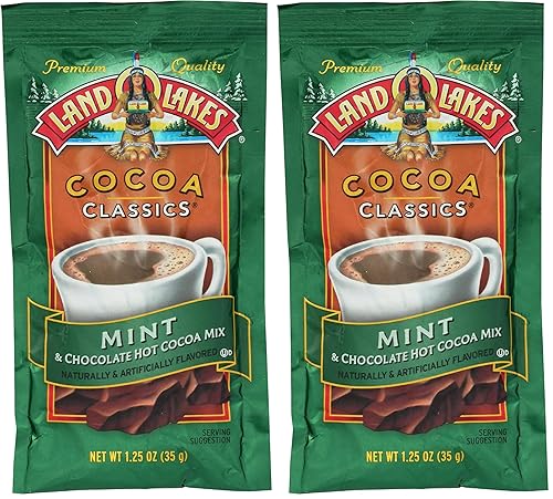 Land O Lakes Cocoa Mix, Classic Mint, 35 grams (Pack of 2)