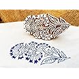 Wooden Block Stamp Floral Handmade Pailsly Patterned Block, Textile Printing Equipment, Home & Office Decor, Cookies Aand Henna