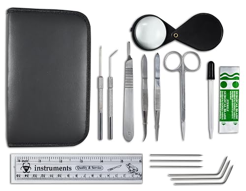 Botany Ruler 22-Piece Botany Dissection Kit for Plant Study & Research – Lab & Field ...