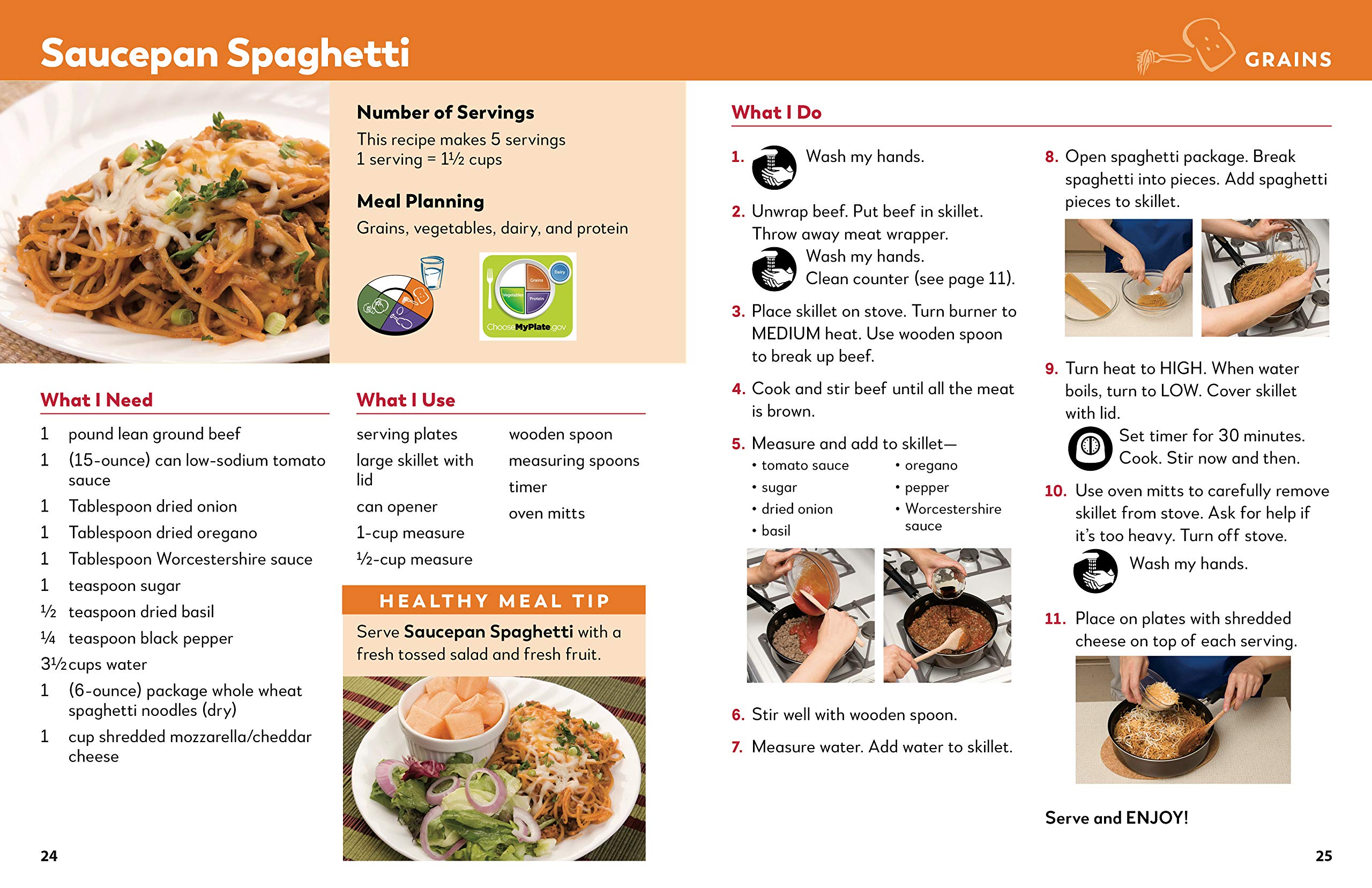 Let’s Cook!: 55 Quick and Easy Recipes for People with Intellectual Disability