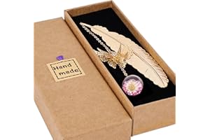 Toirxarn Metal Feather Bookmark Valentine's Day Birthday Gifts for Women Girls Her Girlfriend Ladies Teacher Mum Grandma Wife