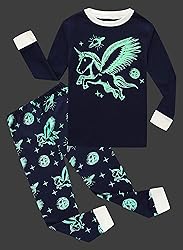 Family Feeling Unicorn Little Girls Glow in The