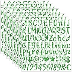 648 PCS Letter Stickers Glitter Alphabet Stickers