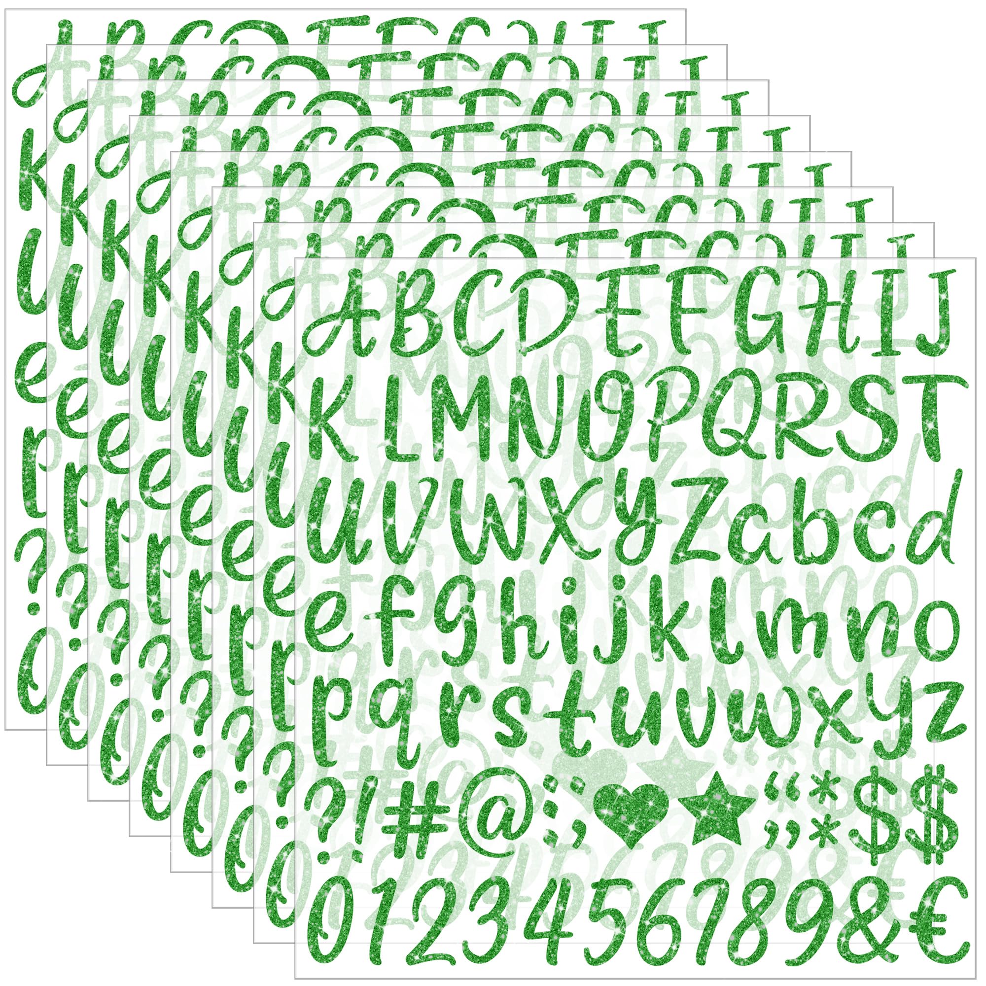 648 PCS Letter Stickers Glitter Alphabet Stickers
