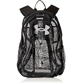 Under Armour Adult Hustle Mesh Backpack , (001) Black / / White , One Size Fits Most