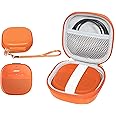 Bright Orange Protective Case for Bose SoundLink Micro Bluetooth Speaker, Best Color and Shape Matching, Featured Secure and Easy Pulling Out Strap Design, Mesh Pocket for Cable and accessorie