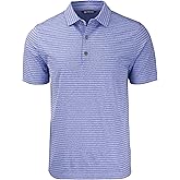 Cutter & Buck Mens Cutter & Buck Forge Eco Heather Stripe Stretch Recycled Mens Big & Tall Polo