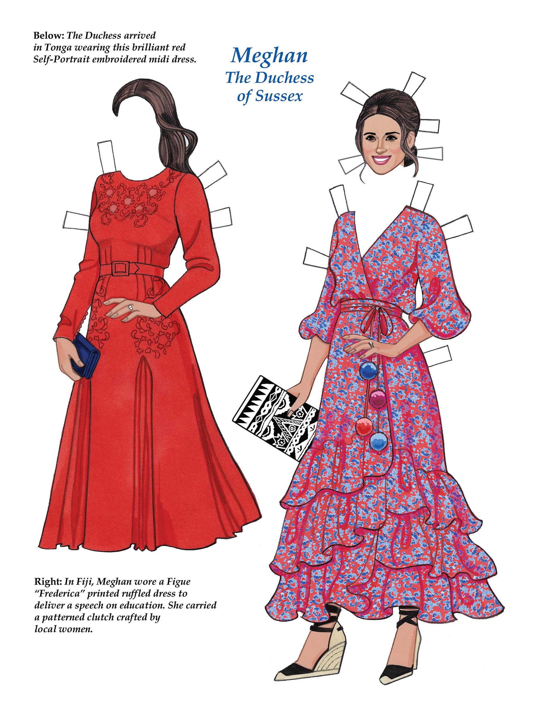 Kate and meghan paper dolls Clearance