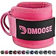 DMoose Fitness Ankle Straps for Cable Machines - One Size Fit with Premium Padding, Glute Kickback Ankle Strap for Women & Men, Cable Attachments for Gym, Booty Workouts, Leg Extension & Hip Abductors
