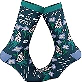 Crazy Dog T-Shirts Womens Empowering Socks Funny Footware for Girls to Make a Statement