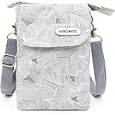 Roomy Cell Phone Purse Wallet Canvas Small Crossbody Purse Bags with Shoulder Strap For Women teen girlsl | Roomy, Canvas, Small, Bags, Shoulder Strap