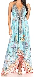 Sakkas 1817 - Lizi Womens Maxi High-Low Halter