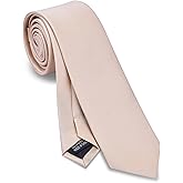 Branduce 2.4"(6cm) Solid Pure Color Skinny Tie Plain Slim Necktie for Men
