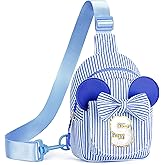 QLOVEA Sling Bags for Girls Kids - Gifts for Kids Girls | Initial Small Crossbody Belt Bag Purses for Girl Kid Birthday Gifts