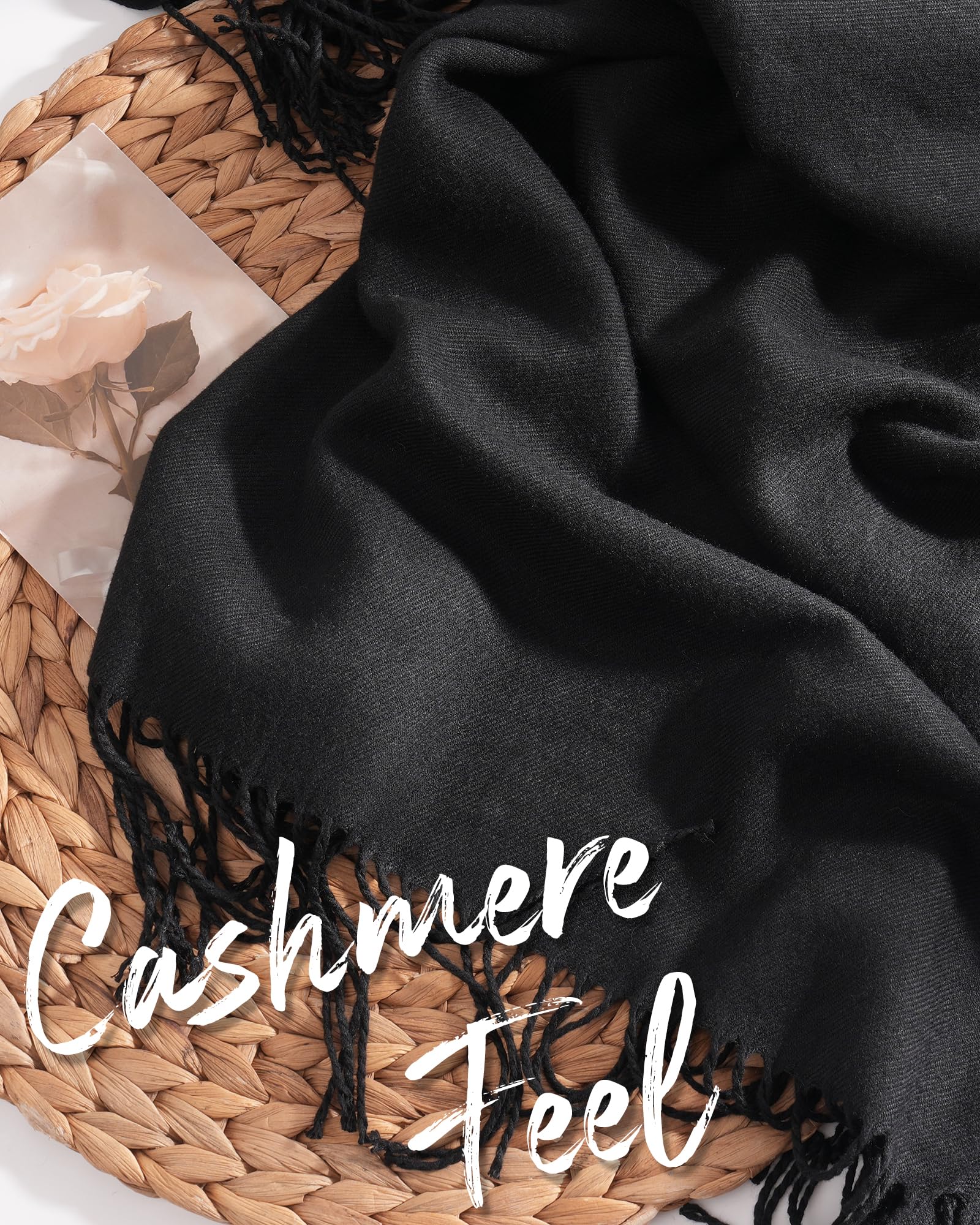 FURTALK Pashmina Shawls and Wraps for Evening Dress Women's Scarf Wedding Bride Bridesmaid Gifts Winter Scarves