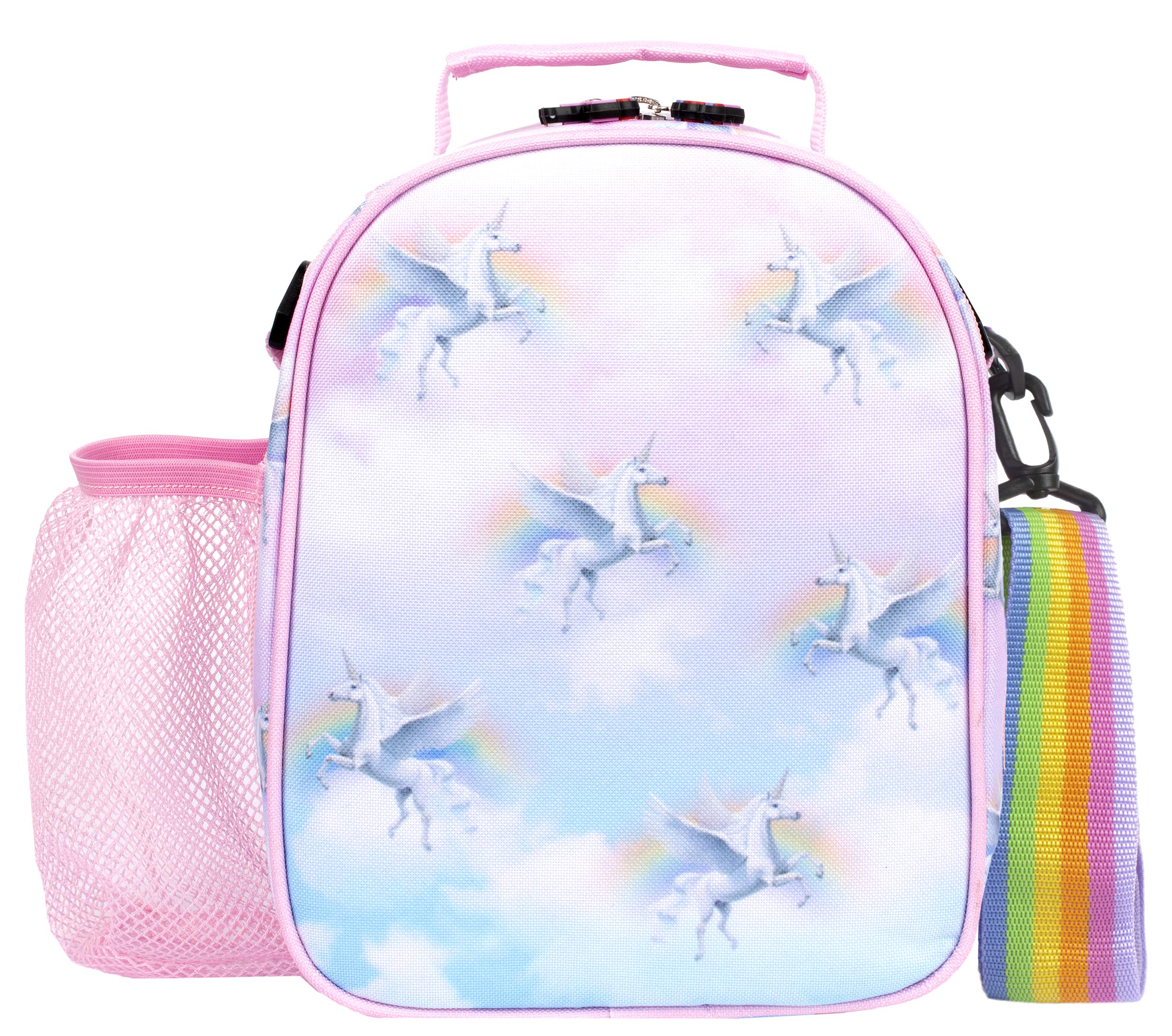 Fringoo Unicorn Sky Lunch Box - Insulated Lunch Bag - Great Gifts for Unicorn Lovers, Matching Bottle Available