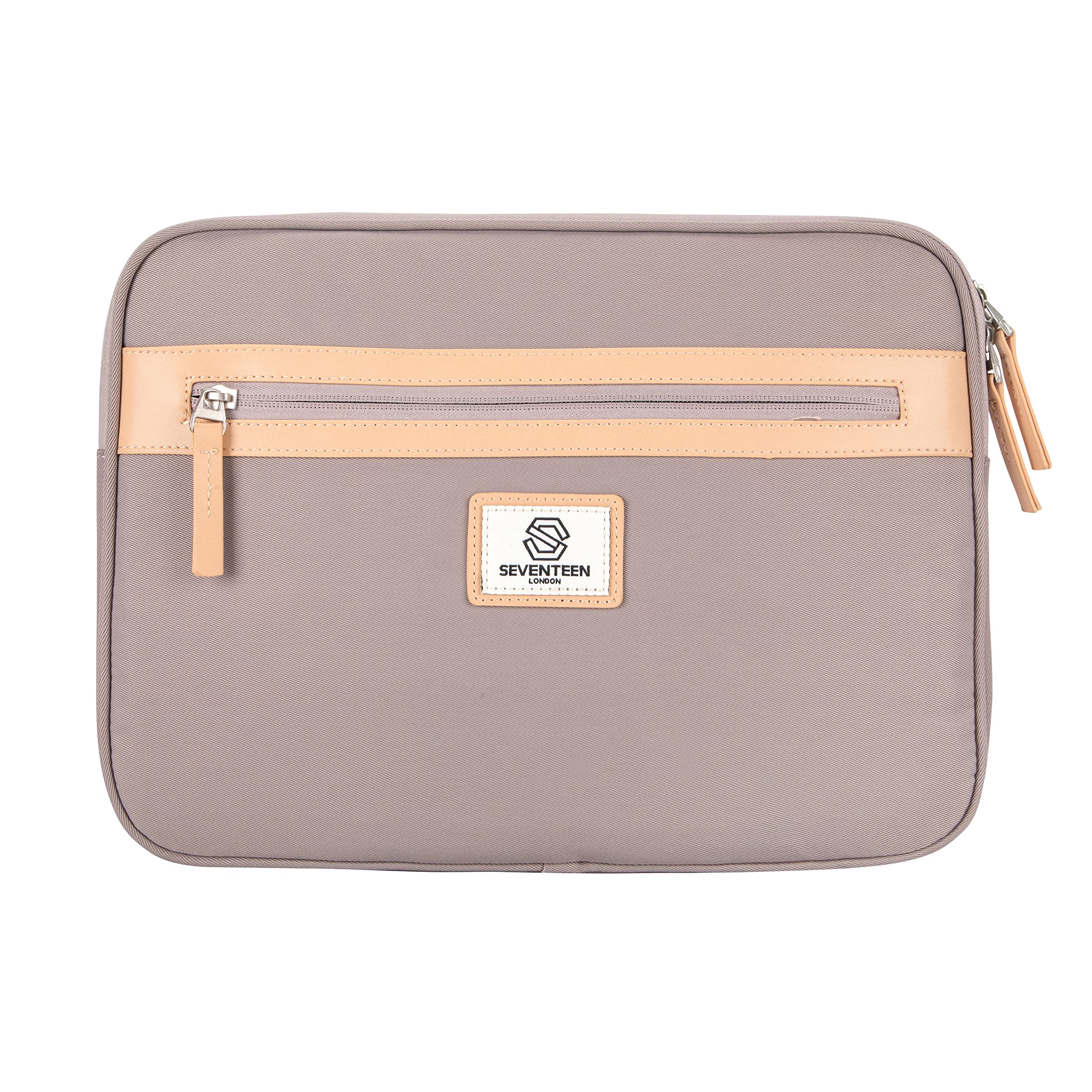 SEVENTEEN LONDON – Modern 'Kingston' Padded Laptop Sleeve in Lilac for 14 Inch Laptops