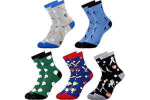 Belloxis Fun Novelty Sports Socks for Men & Boys - Cotton Comfort Stocking Gift for Him, Dad, Son, Brother