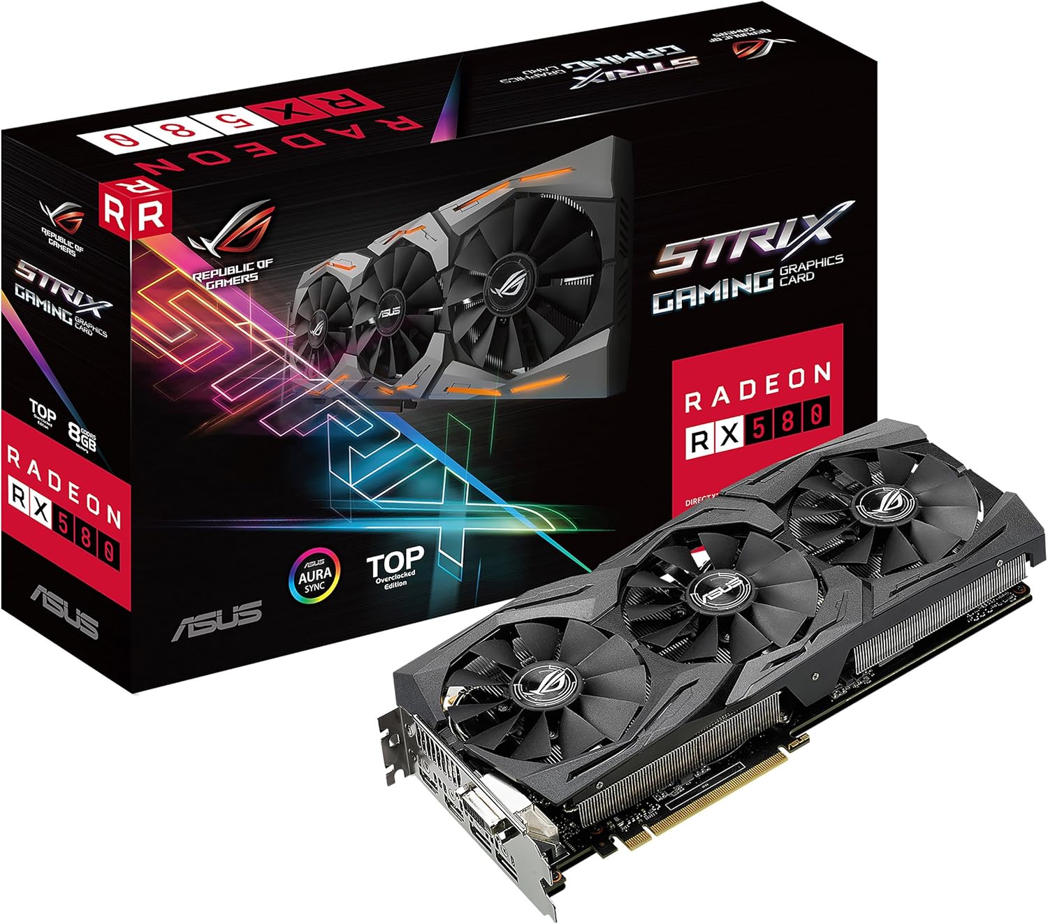 Carte Graphique - AMD - RX 580 - 8 Go GDDR5 - 256 Bits - 4K à 60 Hz