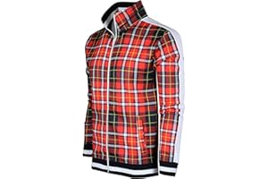 SCREENSHOT Mens Urban Hip Hop Premium Track Jacket - Slim Fit Side Taping Sportswear Urbanwear Streetwear Top