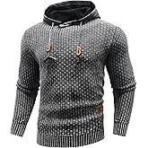 Zaitun Mens Acid Wash Cotton Hoodies Pullover Sweatshirt Long Sleeve Waffle Hoodies Streetwear