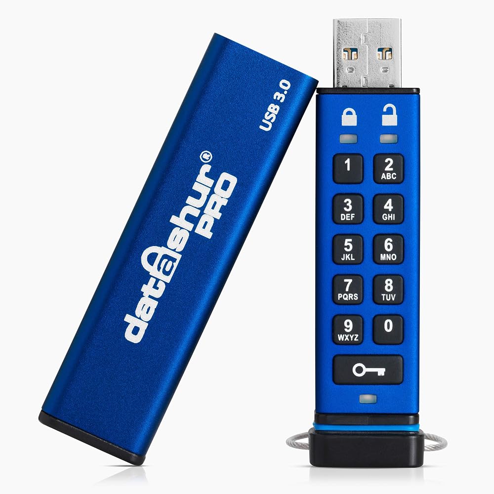 iStorage datAshur PRO 8 GB Encrypted USB Drive FIPS 140-2 Level 3 IP57