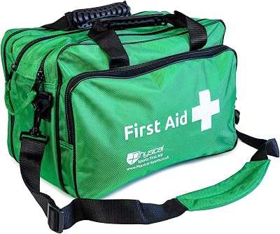 Physical Sports Large Green First Aid Holdall Bag - Durable, Spacious