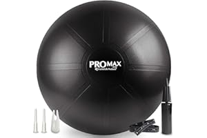 SMARTERLIFE PRODUCTS SmarterLife PRO MAX Workout Exercise Ball for Fitness, Yoga, Balance, Stability, or Birth Ball for Pregnancy and Labor, Great as Yoga Ball Chair for Office or Home Gym Equipment