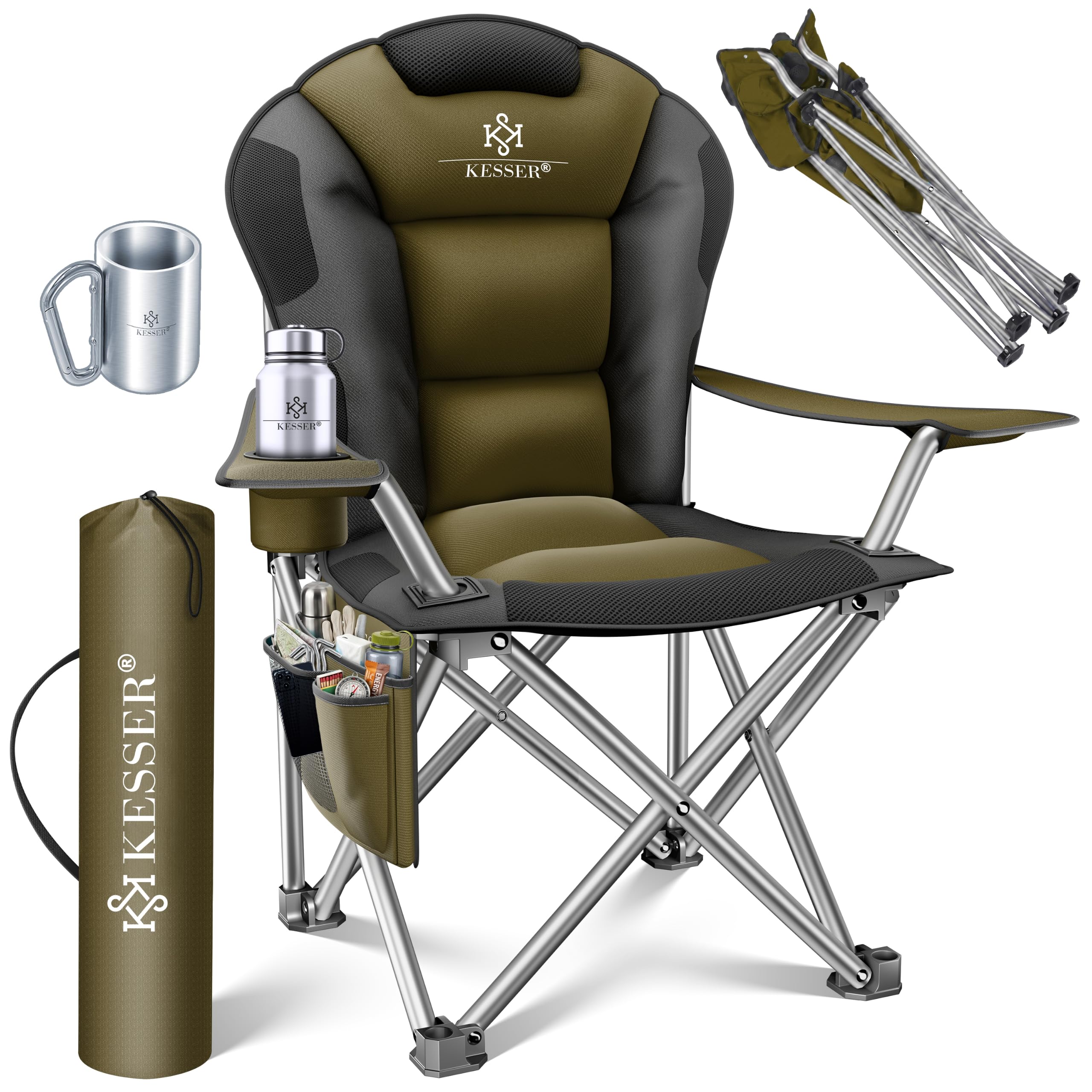 campingstuhl faltbar amazon Mua KESSER® bis 150 kg Angelstuhl Faltstuhl Klappstuhl Gepolstert mit Armlehnen, hohe Rückenlehne Strandstuhl, Klapphocker inkl. Getränkehalter Tasche & Becher Khaki trên Đức chính hãng 2026 mtb sattel Model:Denna M10i (28 mph) Campingplatz Camping Le Rivage