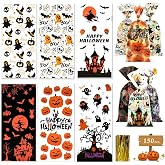 Goodie Bags JOYIN 150 PCS Halloween Cellophane Clear Treat Bags With Twist Ties Trick Or Treating Bags Halloween Non Candy Cookie Bags For Kids Halloween Party Favors Supplies Candy Bags