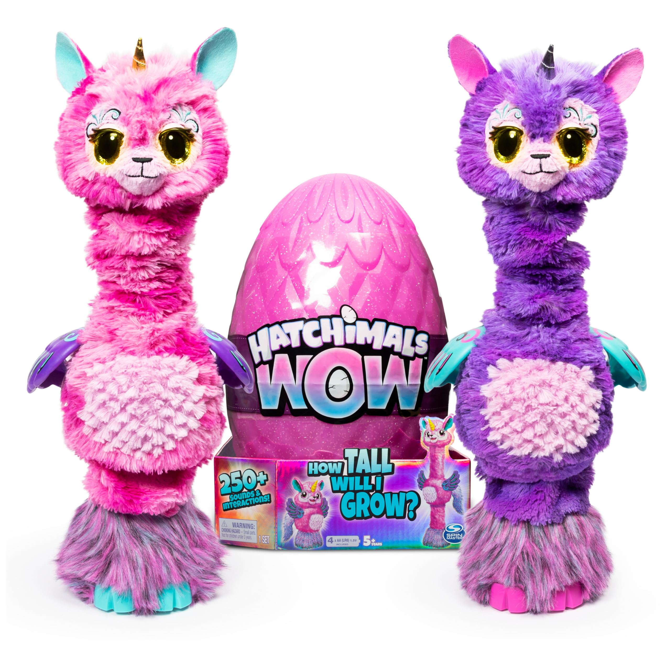 HATCHIMALS Wow Llalacorn 32-Inch Tall Interactive Toy