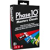 Mattel Games Phase 10 Masters Classic Card Game for Ages 7+ | Mix Up the Classic Rummy-Type Play with 60 Phase Target Cards that Can Be Played in Any Order, for 2-6 Players