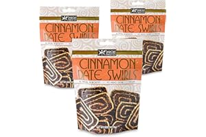 DARIOUS DATE COOKIE Darious Snack Co Vegan Cinnamon Date Swirls for Coffee & Tea Treat, Delicious Breakfast Cookies, Slightly Sweet and Savory, All Natural Ingredients, Holiday Food Gifts, 3 Pack - 5 oz Each Bag