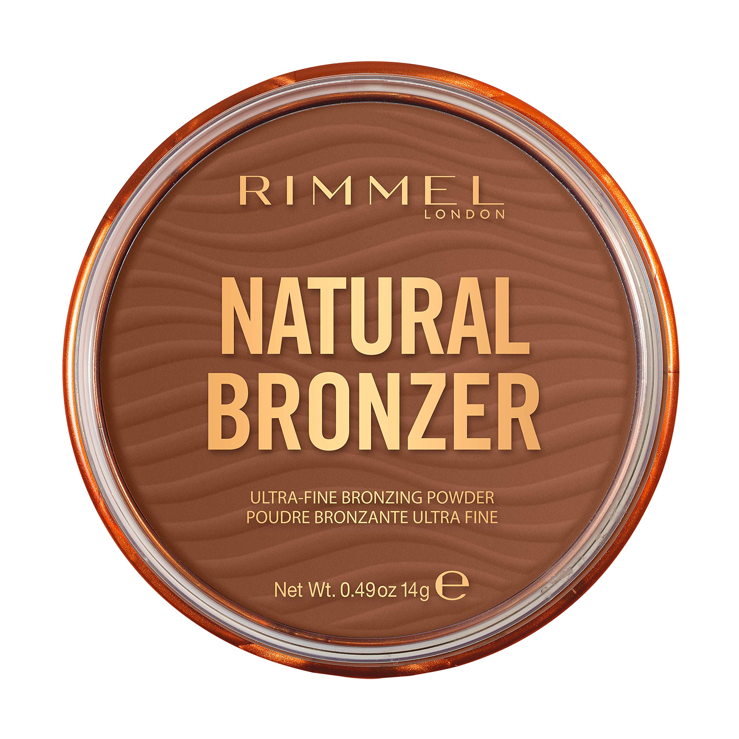 RIMMEL LONDON - Natural Bronzer - Silky-Smooth & Ultra-Fine Bronzing Powder - Sunkissed Look, Mimicking Natural Tan - 004 Sunbathe - 14g