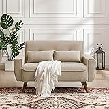 Enobala 49" Small Loveseat Sofa, 2 Seat Mid Century