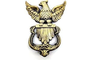 5MOONSUN5's Eagle Shape Victorian Style Doorbell Victorian Antique Style Cast Iron Handcrafted Door Knocker Eagle Decorative Hardware for Doors,